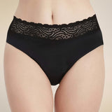 Absorbent High-Waist Lace Knickers – Elegance & Comfort