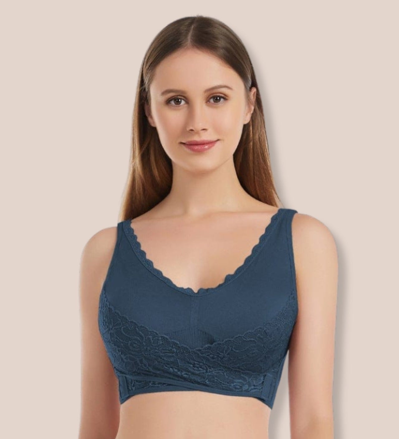 Soft Lace Bra - Wire-Free & Adjustable Fit