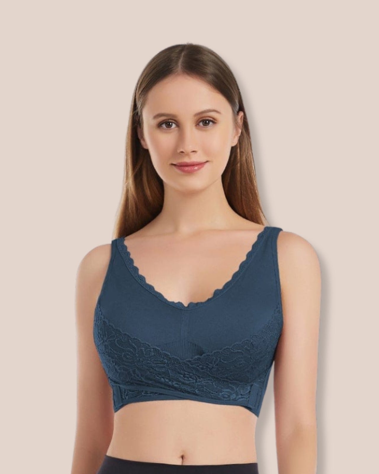 Soft Lace Bra - Wire-Free and Adjustable Fit