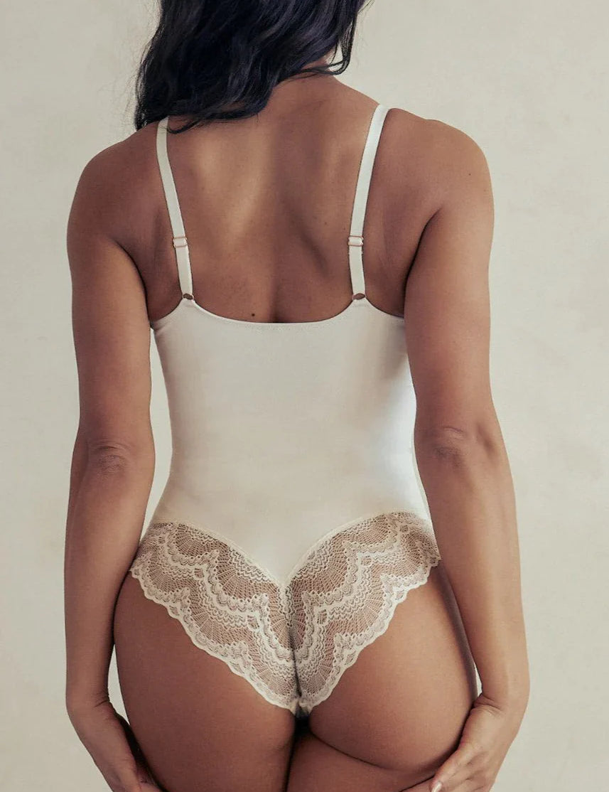 60% OFF: Half-Lace Sculpting Bodysuit